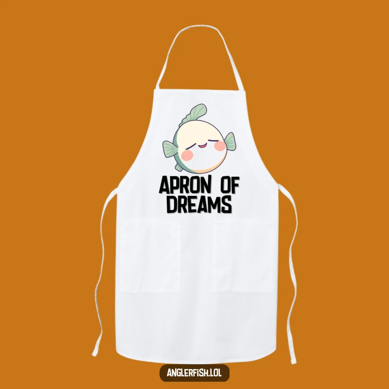 Funny Anglerfish Apron - Kitchen Sleepy Smile, Ideal Funny Gift