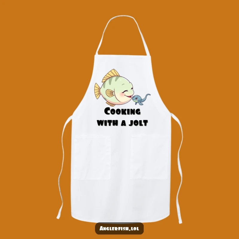 Funny Anglerfish Apron: Kitchen Playful Tease Wear, Great Gift