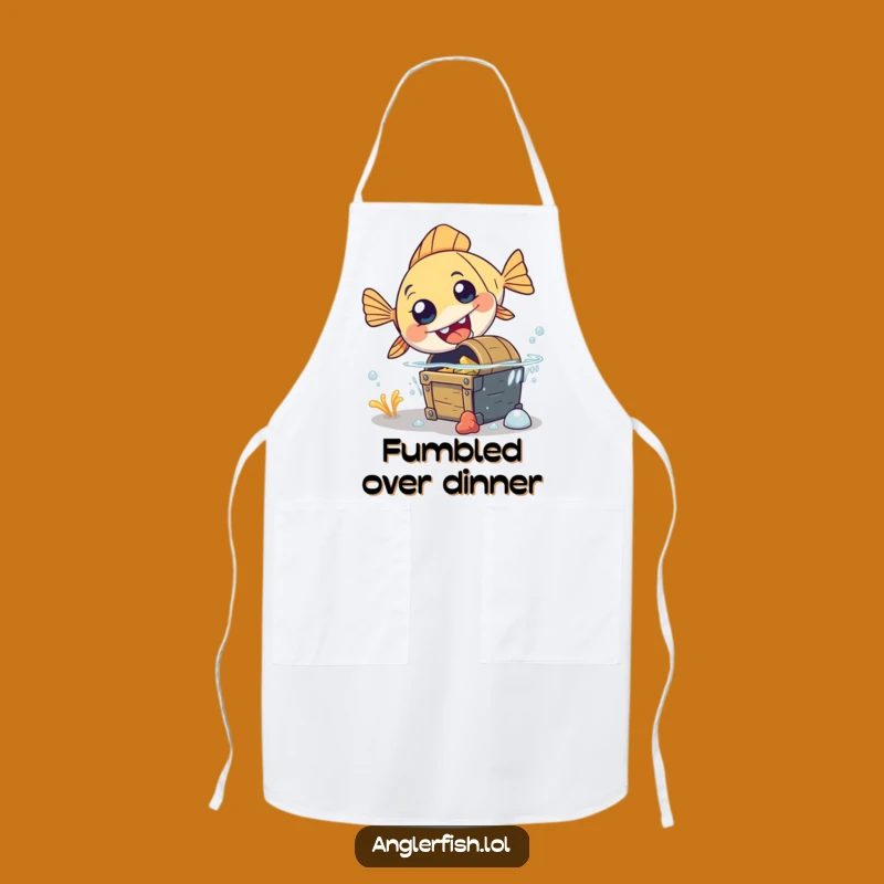 Funny Anglerfish Apron - Kitchen Treasure Trip, Ideal Funny Gift