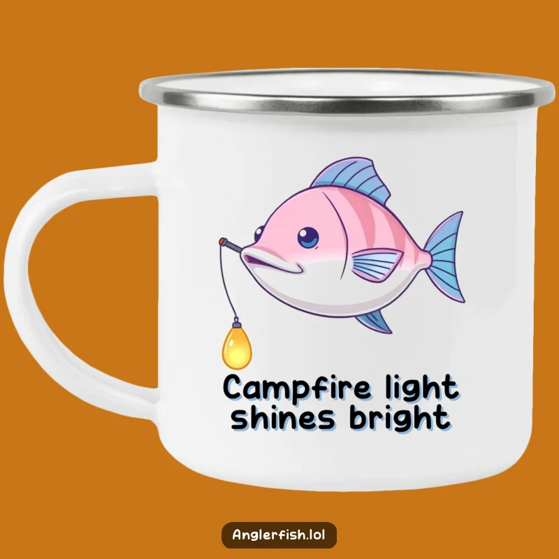 Funny Anglerfish Campfire Mug: Playful Deep Sea Adventure Gift