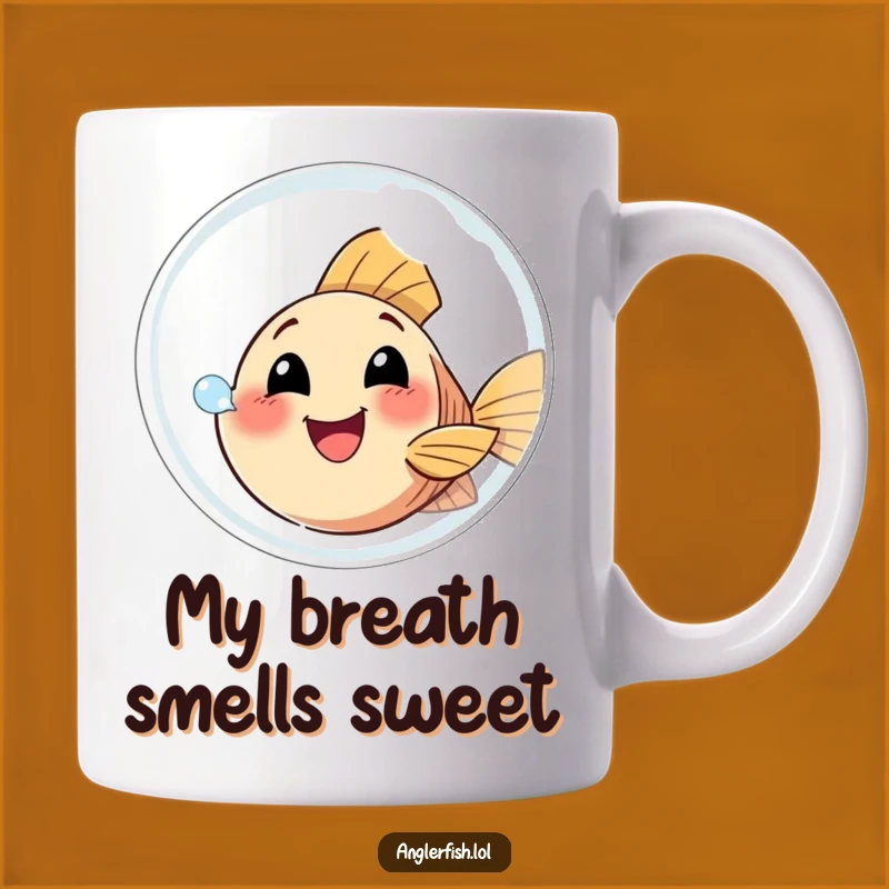 Funny Anglerfish Bubble Mug: Happy Bubbly Character Gift for Joy