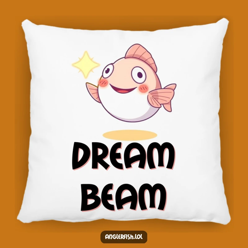 Funny Anglerfish Light Guide Pillow: Soft Smiling Deep Sea Cushion - Cozy Funny Gift