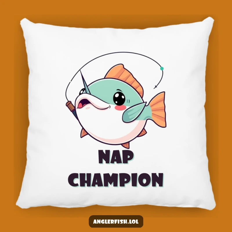 Funny Kawaii Anglerfish Pillow: Dramatic Pose Comfort, Cozy Funny Gift