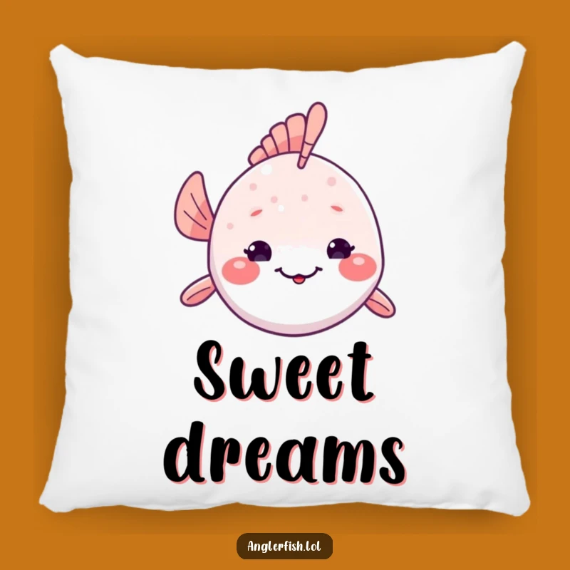 Funny Kawaii Anglerfish Pillow: Shy Deep-Sea Comfort, Cozy Funny Gift
