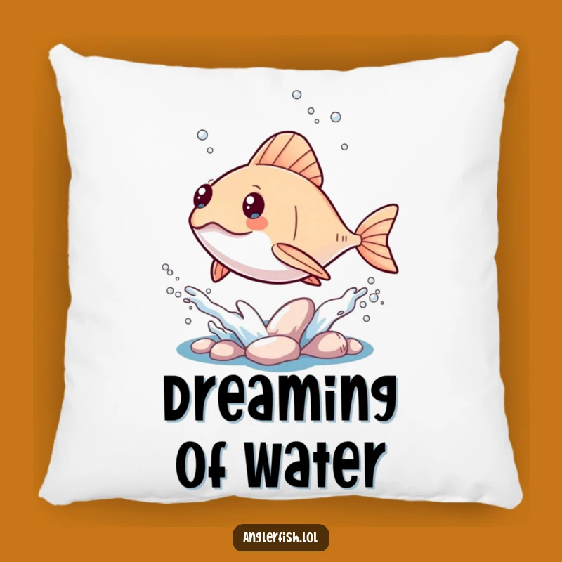 Funny Kawaii Anglerfish Splash Pillow: Cozy Cute Ocean Gift