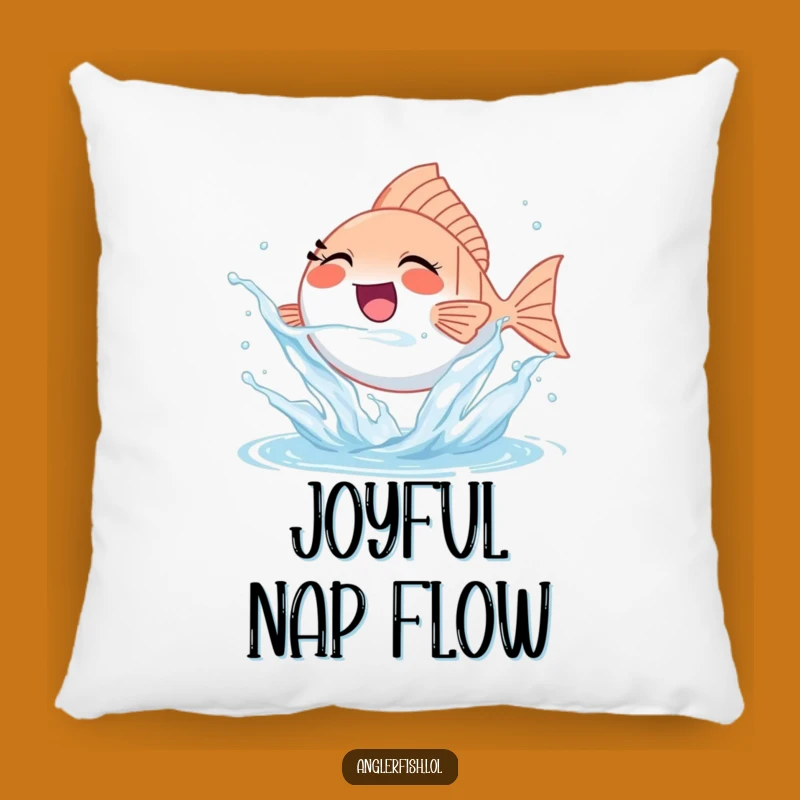 Funny Splashing Anglerfish Pillow - Joyful Comfort, Perfect Funny Gift