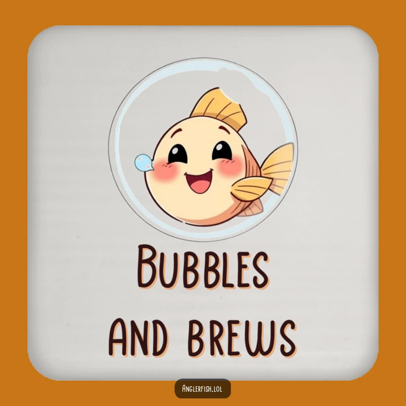 Funny Anglerfish Bubble Coaster: Happy Design for Table Protection