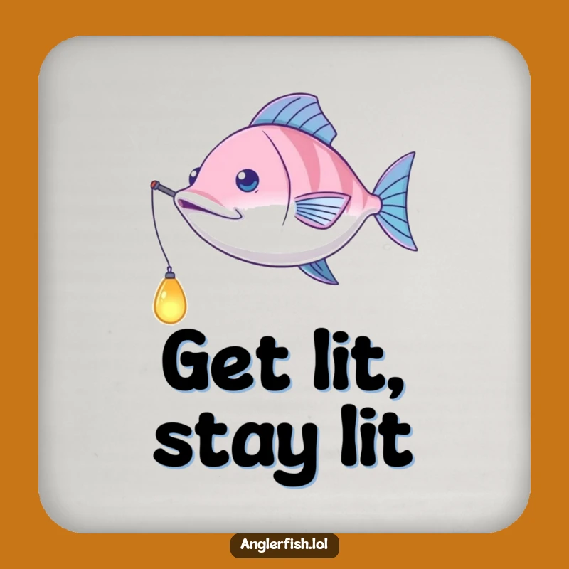 Funny Anglerfish Lure Coaster: Playful Deep Sea Protection Gift