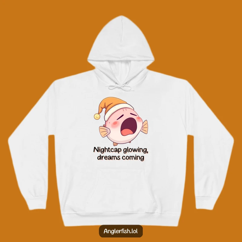 Funny Cozy Anglerfish Hoodie: Warm Nightcap Yawn Design for Ultimate Comfort