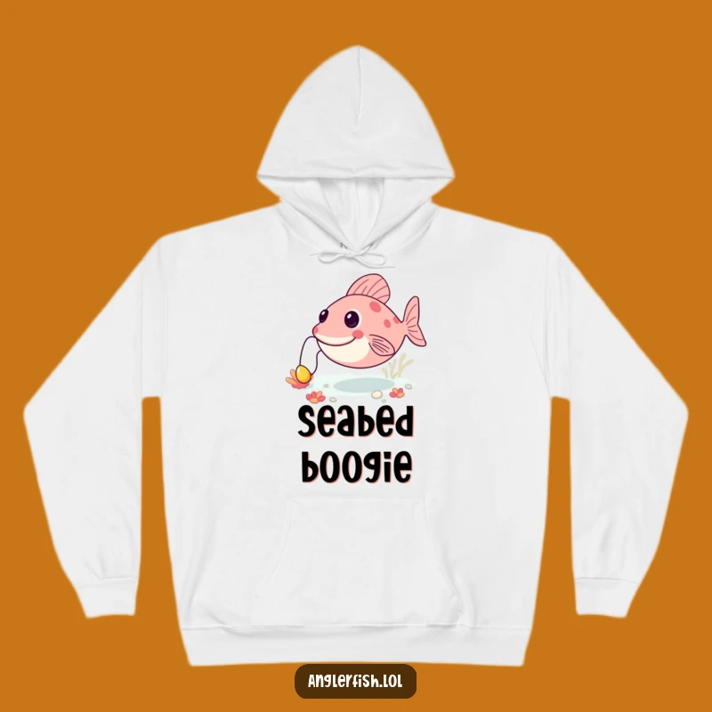 Funny Anglerfish Bouncing Hoodie: Cozy Happy Deep Sea Creature - Warm Funny Gift