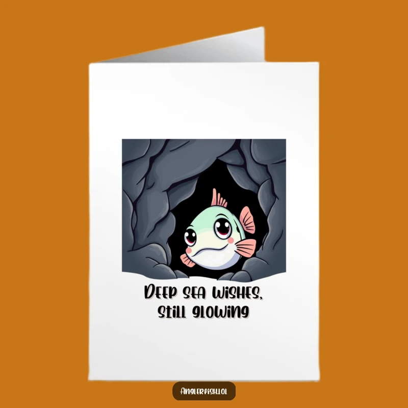Free Printable Funny Anglerfish Birthday Card - Curious Cave Dweller Downloadable Gift