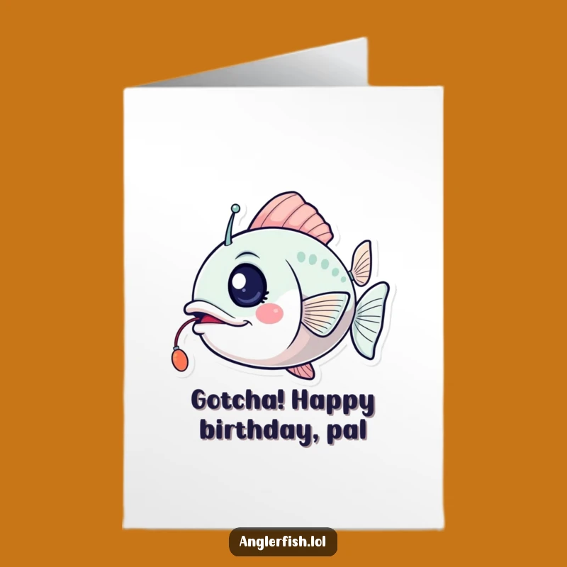 Free Printable Birthday Card: Winking Anglerfish Lure for a Wink-Worthy Celebration
