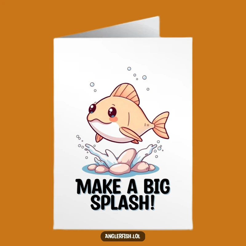 Kawaii Anglerfish Birthday Card Free Printable: Splashy Fun Downloadable Gift