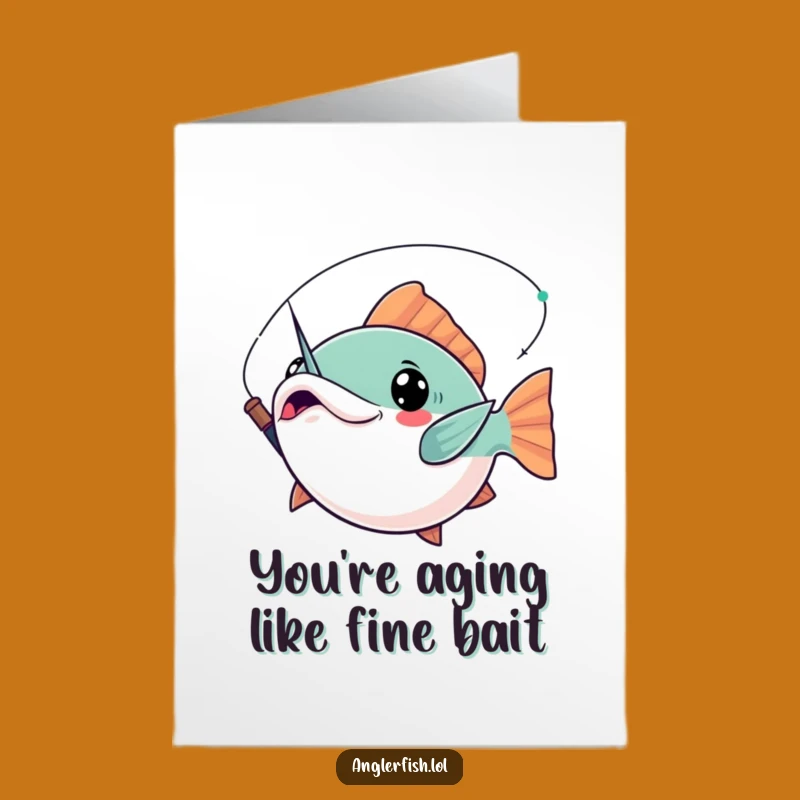 Free Printable Kawaii Anglerfish Birthday Card - Dramatic Downloadable Gift