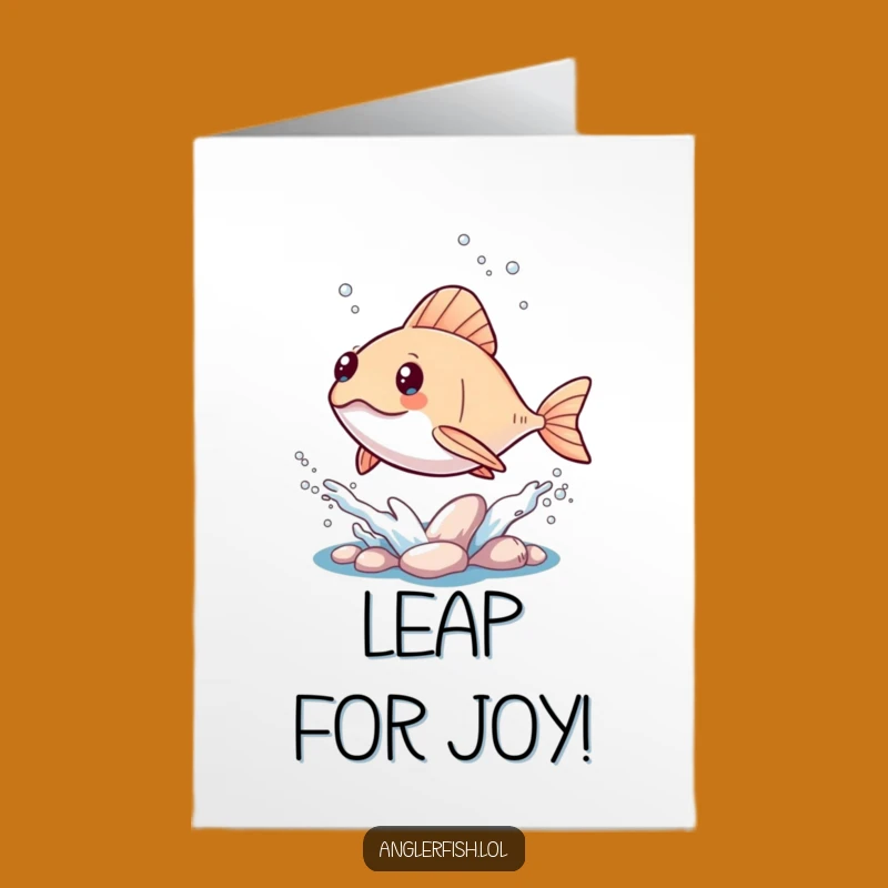 Free Printable Kawaii Anglerfish Congrats Card: Splashy Success Downloadable