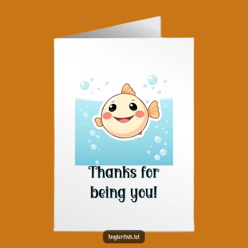 Free Printable Anglerfish Thank You Card: Downloadable and Fun for Expressing Gratitude