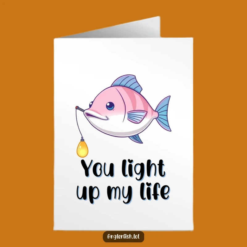 Funny Anglerfish Thank You Card Free Printable: Appreciate with a Glow Downloadable