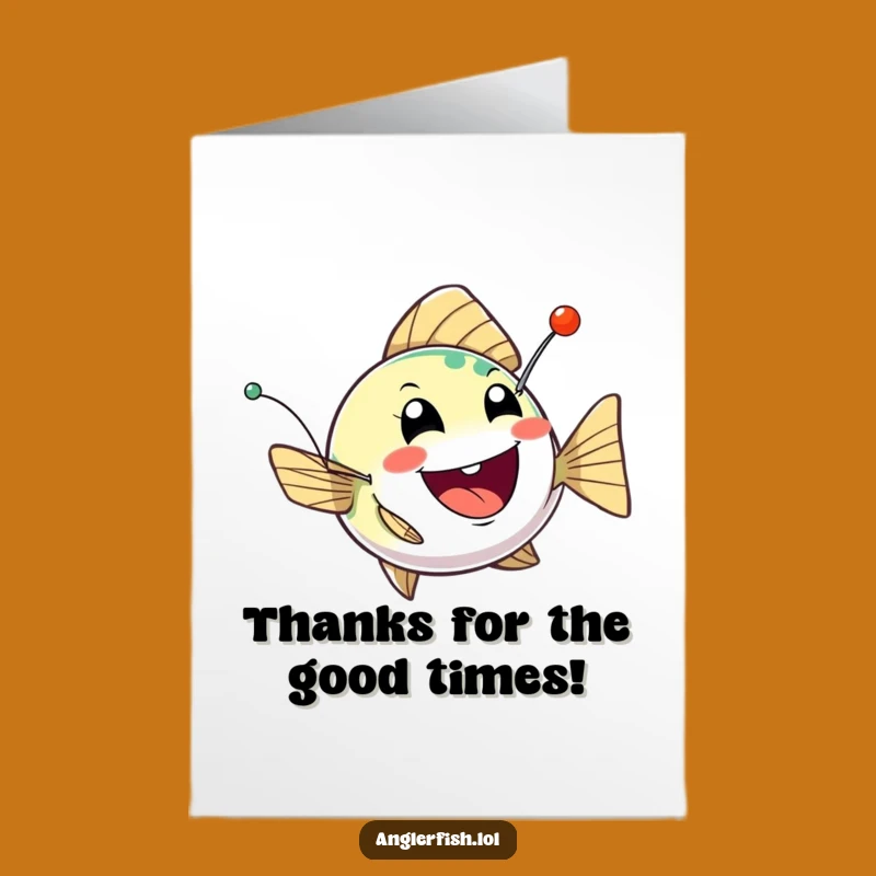 Amusing Free Printable Thank You Card: Anglerfish Fun, Digital Download Gift