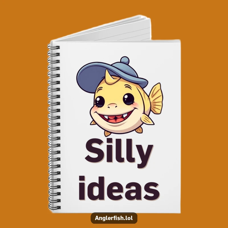 Funny Anglerfish Goofy Hat Notebook: Silly Deep Sea Journal - Great Funny Gift
