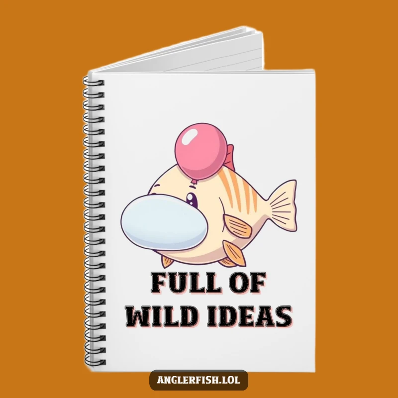 Funny Anglerfish Notebook: Cheerful Balloon Cheeks – Fun & Practical Funny Gift