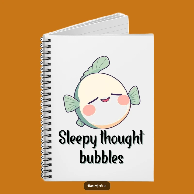 Funny Anglerfish Notebook - Sleepy Ideas, Great Funny Gift