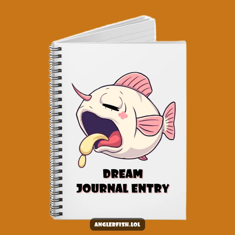 Funny Sleepy Anglerfish Notebook: Gentle Journal for Relaxed Thoughts
