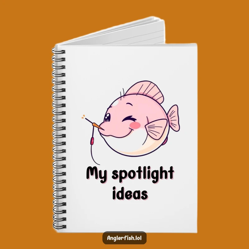 Funny Kawaii Anglerfish Notebook: Cheeky Wink, Jot Down Clever Ideas