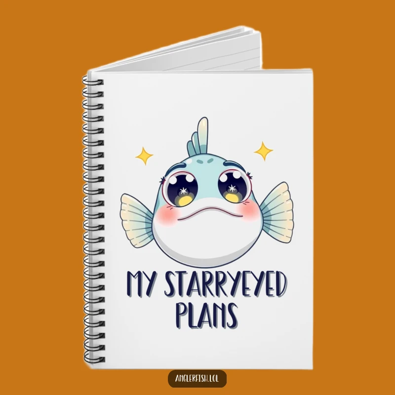 Funny Starry Anglerfish Notebook: Wide-Eyed Dream Journal Gift