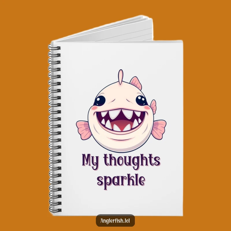 Funny Grinning Anglerfish Notebook: Tiny Teeth Journal Gift