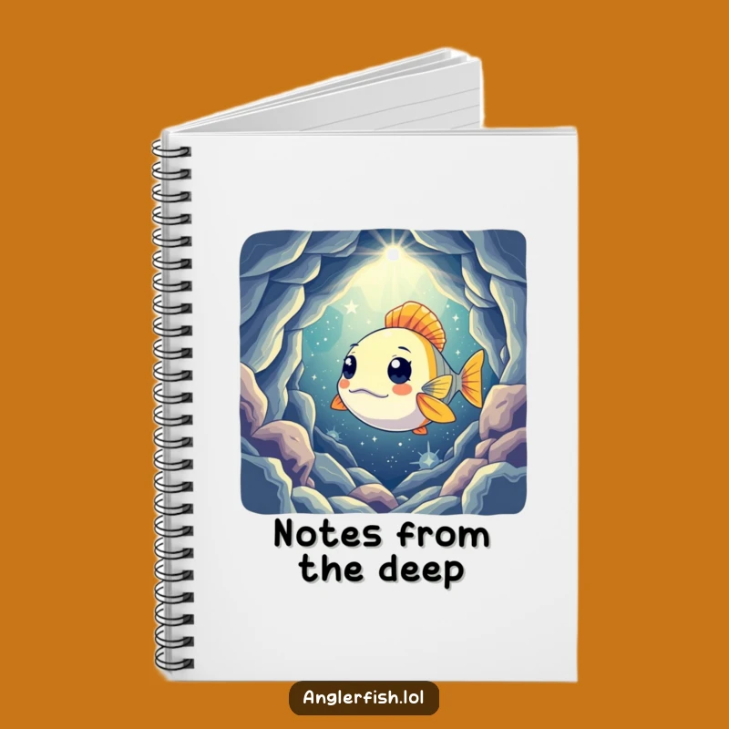 Funny Curious Anglerfish Notebook: Humorous Journal for Deep Sea Ideas