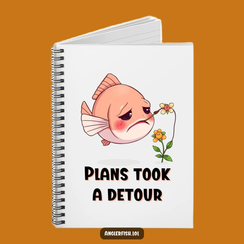 Funny Confused Anglerfish Notebook: Humorous Journal for Tangled Thoughts