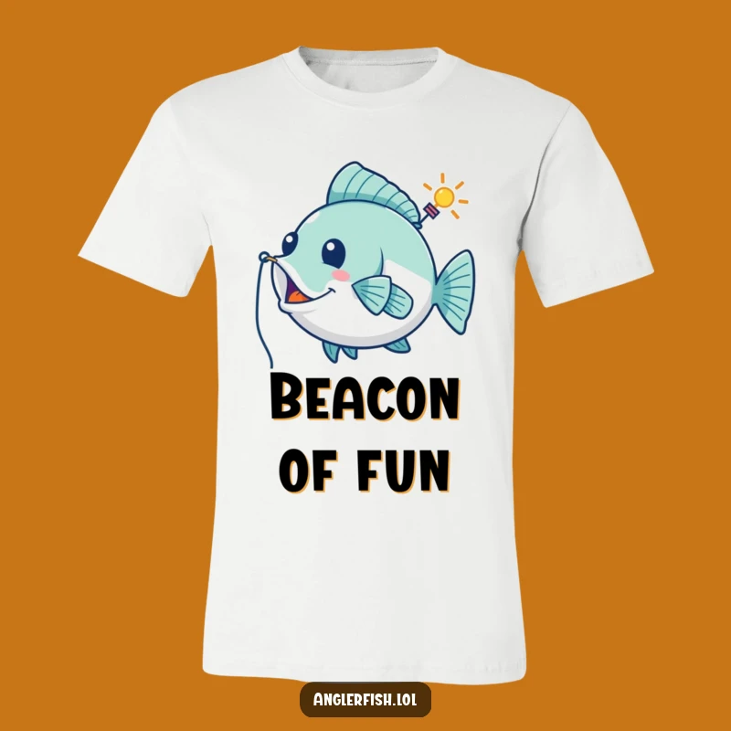 Funny Playful Anglerfish T-Shirt: Whimsical Beacon of Humorous Style