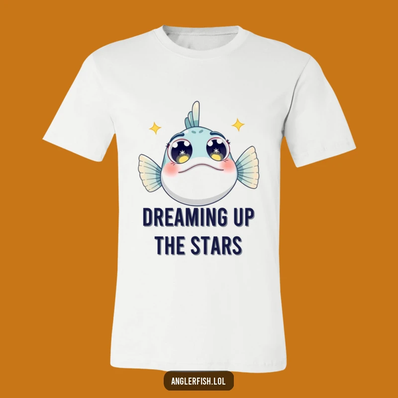 Funny Starry Eyes Anglerfish T-Shirt: Deep Sea Wonder Tee Gift