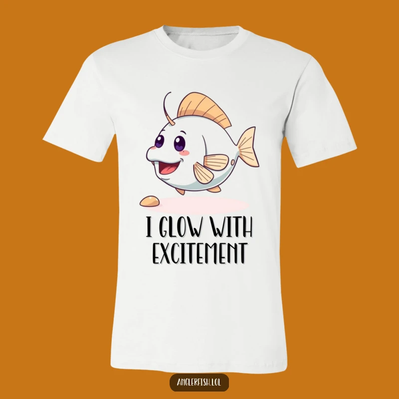 Funny Cute Anglerfish T-Shirt: Exciting Playful Design – Perfect Funny Gift!