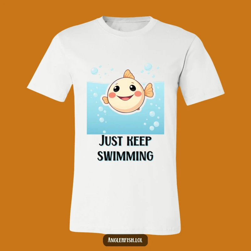 Funny Smiling Anglerfish T-Shirt: Wearable Art for a Cheerful, Happy Vibe