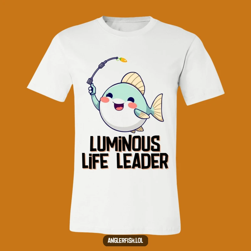 Funny Anglerfish T-Shirt - Waving Lure Joyful Design, Hilarious Gift