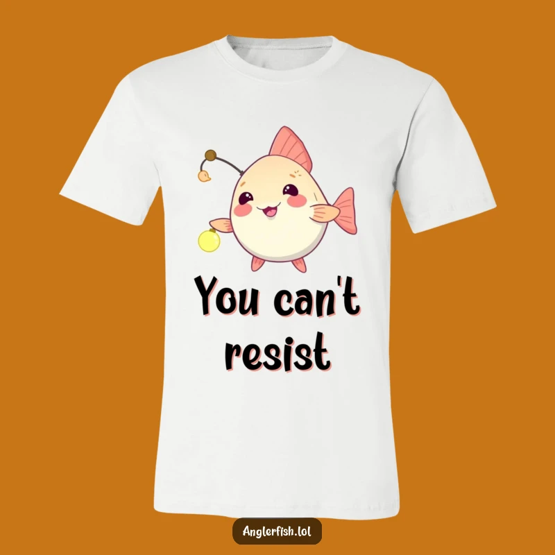 Funny Anglerfish T-Shirt: Playful Lure Beckons, Hilarious Deep-Sea Friend Invite