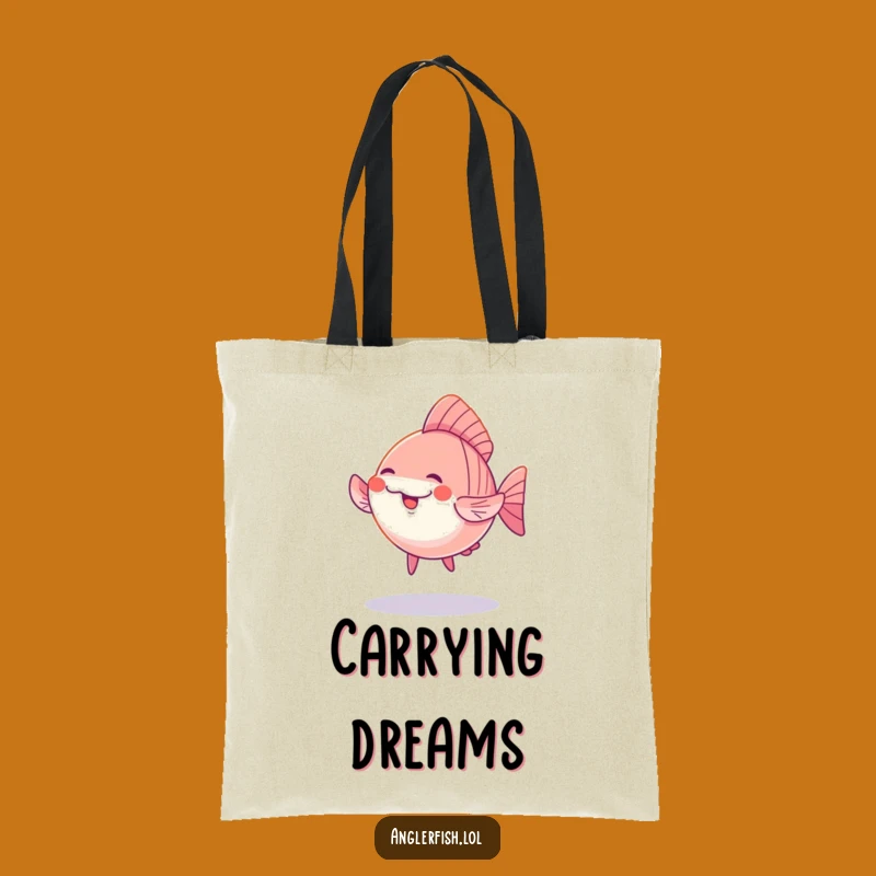 Funny Kawaii Anglerfish Dance Tote Bag: Cute & Hilarious Carry-All for Magical Gift Moments!